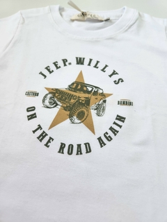 Remera Bebe Manga corta Jeep Willy (Blanco) - comprar online