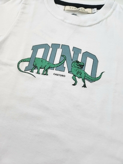 Remera Bebe MC Dinos (Blanco) - comprar online