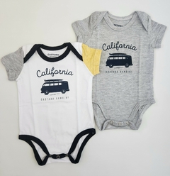 Body Bebe MC Pack x2 California (Blanco)