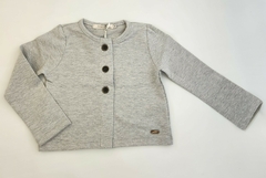 Campera Nena Rústica 3 Botones (Gris Melange) - comprar online