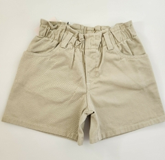 Pantalon Nena Short cintura fruncida (Beige)