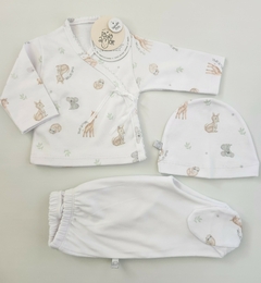 Ajuar Bebes 3 Piezas (Estampa Unisex)