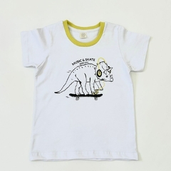 Remera Bebe MC Dino Music (Blanca)