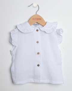 Camisa Beba Cotton Baby con Cuellito (Blanca)