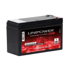 Bateria Estacionária UNIPOWER VRLA 12V 7Ah Mod.UP1270E