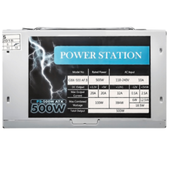 Fonte Power Station ATX, 500W - comprar online