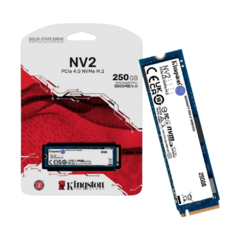 Kingston SSD de 250GB padrão NV2 formato M.2 2280 NVMe 4.0 ultra rápido na internet