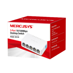 Switch de Mesa Mercusys de 5 Portas 10/100Mbps - MS105 - comprar online