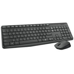 TECLADO E MOUSE SEM FIO LOGITECH MK235 na internet