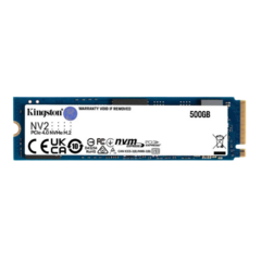 Kingston SSD de 500GB padrão NV2 formato M.2 2280 NVMe 4.0 ultra rápido - comprar online