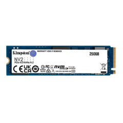 Kingston SSD de 250GB padrão NV2 formato M.2 2280 NVMe 4.0 ultra rápido - comprar online