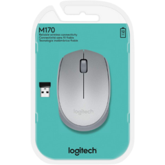 M170 WIRELESS MOUSE LOGITECH - Prata - SoluTec Informática