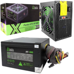 Fonte DEX ATX Gamer, 500W Real - SoluTec Informática