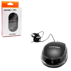 Mouse com fio Hayom Mu2914 - Preto - SoluTec Informática