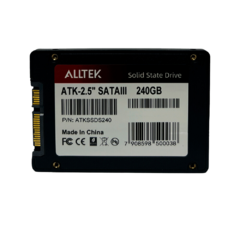 Alltek SSD 2.5 SATA III 6 Gbs - ATKSSDS 240GB - SoluTec Informática