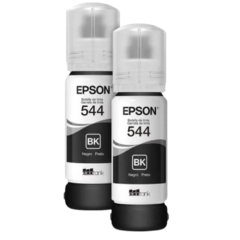 Kit com 2 Garrafas de Tinta Preta T544 -T544120-2P - Epson