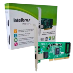 Placa De Rede Intelbras PEG 132B 10/100/1000Mbps PCI Gigabit Ethernet