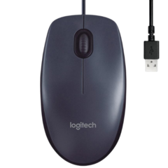 MOUSE COM FIO LOGITECH M90 - Cinza