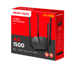 Roteador Wi-Fi 6 Gigabit Dual Band EasyMesh AX1500 MERCUSYS - SoluTec Informática