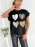 Remera amplia manga rebatible 4 Corazones en internet