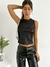 Top musculosa ribb foil escote a la base Bagatelle - comprar online