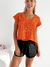 Chaleco crop trenzado escote en V Belgrado - comprar online