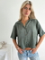 Camisa lino spandex ancha con tabla en espalda Biarritz - comprar online