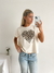 Remera amplia manga rebatible Come True Leopardo - tienda online