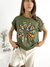 Remera amplia manga rebatible Hippie - tienda online