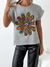 Remera amplia manga rebatible Hippie en internet