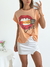 Remera amplia manga rebatible LipsLove - tienda online