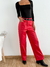 Pantalon bengalina engomada wide leg Monfils - comprar online