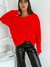 Sweater amplio con trenzas cuello redondo Pamplona - comprar online