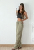 Pantalon ancho lino spandex cintura elastizada Quentin - comprar online