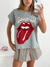 Remera amplia manga rebatible Rolling Stones - tienda online