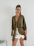 Blusa Kimono oversize lino spandex para anudar Sahara en internet