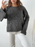 Sweater pesado cuello redondo manga oxford Salamanca