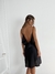 Vestido lino escote de espalda con volado Jonava en internet