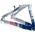 Quadro Viking 26 Dirt Jump Tuff X-25 Aluminio Prata/Azul - Bike Mania