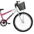 Bicicleta Athor Aro 24 Model Feminina s/ Marcha Cesta Rosa na internet