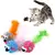 TOPO PELUCHE CON PLUMA PARA GATO CV-343 - tienda online