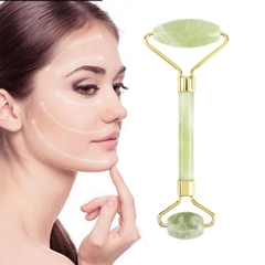 Rolinho Pedra De Jade Massageador Facial Anti Rugas - Lady Landy