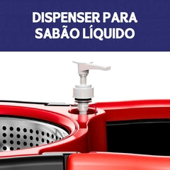 Mop Giratório Com Cesto Em Inox C/2 Refil e Dispense - Lady Landy