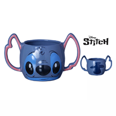Caneca Stitch 3D Alça Dupla - Disney