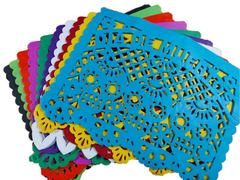 papel picado dia de muertos 100 piezas 1/2 pliego