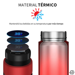 Termo Digital 500 ml inteligente acero inoxidable Negro - comprar en línea