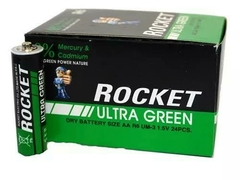 Pila AA Rocket 24 piezas ultra green 1.5 v