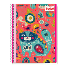 Cuaderno Profesional de Raya Mega Plus Scribe de 100 hojas - Lápiz loco