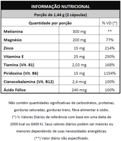 HepoVit 60 caps - Metionina & Tiamina - comprar online