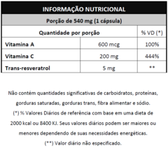 Antiox Resveratrol 30 caps - comprar online